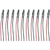 Tams elektronik Elektronik 81-50265-10-C LED avec fils de connexion Orange 10 pcs.