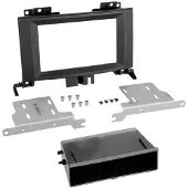 ACV Façade d'autoradio 2 DIN avec vide poche compatible avec Mercedes Sprinter/VW Crafter I