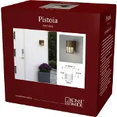 Konstsmide Applique murale design Pistoia Brun rouille avec verre blanc