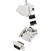 Amphenol L17D45PK-M-15+L717DA15PST Kit de connecteurs mâles SUB-D 45 ° Nombre de pôles (num) : 1, Câble + prise électronique, Argent