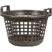 Lockweiler 496-28 Panier à pommes de terre en plastique, capacité de charge jusqu'à 28 kg, qualité lourde, brun