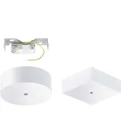 Trilux Boîtier de raccordement au plafond ZAA/01 4601700 blanc, rond p. Opendo / LUCEO / ATIRION