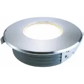 Deko-light Spot encastré de sol à LED, acier inoxydable, 12 x LED SMD blanc chaud