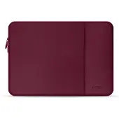 Tech-Protect Sacoche pour ordinateur portable en néoprène pour ordinateurs portables de 15 à 16 pouces - bordeaux