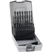 Alpen - 802311100 Hss Jeu De Forets Pour Le Métal 19 Pièces Din 338 Tige Cylindrique 1 Set