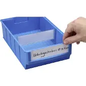 Allit ProfiPlus ShelfBox Label B Étiquettes d'identification pour bacs à bec de stockage Blanc, transparent (456597)