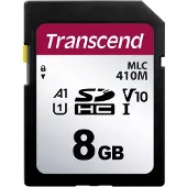 Transcend TS8GSDC410M 410M SDHC Class 10 UHS-I U1 V10 A1 Carte mémoire SDHC, 8 Go, Class 10 / UHS-I