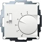 Eberle UTE 1770-RAL9016-M-55 Thermostat d'ambiance encastré 5 à 30°C, Thermostat, Blanc