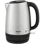 Arzum AR3074 Bouilloire sans fil, protection contre la surchauffe Inox, Bouilloire électrique, Argent