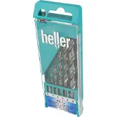 Heller Jeu de forets hélicoïdaux en métal HSS 6t (2 millimètres, 3 millimètres, 4 millimètres, 5 millimètres, 6 millimètres, 8 millimètres)