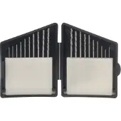Donau Jeu de forets HSS (0,33 mm, 0,4 mm, 0,5 mm, 0,6 mm, 0,7 mm, 0,8 mm, 0,9 mm, 1 mm, 1,1 mm)