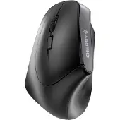 Cherry Souris ergonomique - MW 4500 LEFT - Pour gauchers inclinée à 45 - Noir