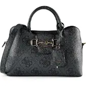 GUESS Sacs à main 'Janie Logo Girlfriend Satchel' gris foncé