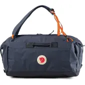 Fjall Raven Sac de voyage 'Färden Duffel' bleu foncé / orange foncé