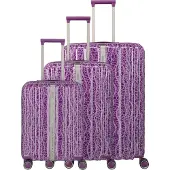 Travelite Valise à roulettes LASCANA Edition, taille L/M extensible, couleur prune