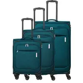 Travelite Priego - Ensemble de chariots à 4 roues, 3 pièces (petrol)