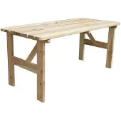 Rojaplast VIKING table de jardin en bois NATUREL - 180cm