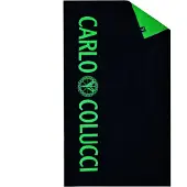 Carlo colucci Serviette de plage ' Tomaso ' vert fluo / noir