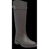 Ralph Lauren pour femme. 802980678003 Bottes de pluie hautes Portiah en caoutchouc vert olive (40), Plastique, Plat, Aucun, Casuel, D