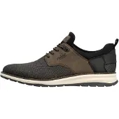 Rieker Chaussure de sport à lacets brun foncé / noir