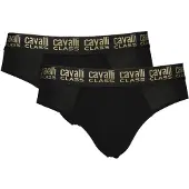 Cavalli Class Hommes, Sous-vêtements, Black Cotton Men Underwear, Noir, (Une unité par pack, L)