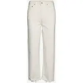 Levi's Jean 'Ribcage Straight Ankle Jeans' blanc denim