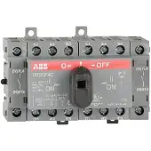ABB Commutateur 25A 4 pôles 1,5-35qmm, Bouton + interrupteur, Noir