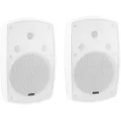 Omnitronic OD-8 Haut-parleur mural 8Ohm blanc 2x (Passif), Haut-parleur PA, Blanc
