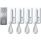 Siedle SET CA 812-4 E/W Edelstahl - Weiß (210008741-00)