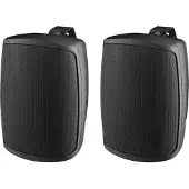 Monacor WALL04T Enceinte murale Public Adress, Haut-parleur PA, Noir