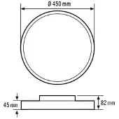 ESYLUX Plafonnier à LED SVENJACL #EO10850592