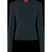 HUGO Dasiia 10272999 Red Long Sleeve T-shirt Bleu M Femme