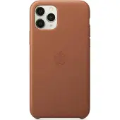 Apple Etui en cuir (iPhone 11 Pro), Coque pour téléphone portable, Marron