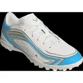 Adidas Chaussure de foot 'F50 Messi Club' beige clair / azur / or