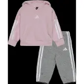 Adidas Survêtement 'Essentials' gris chiné / rose