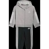 Adidas Survêtement 'ESSENTIALS' gris chiné / noir / blanc