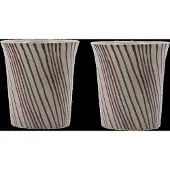 House Doctor Lot de 4 mugs Diva marron