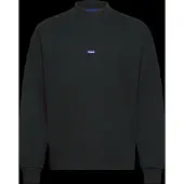 HUGO Sweat-shirt 'Nedro' azur / noir / blanc
