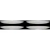 Hubsch Assiettes en verre ø27cm - set de 12 pièces