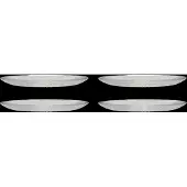 Hubsch Assiettes en verre ø20cm - set de 12 pièces