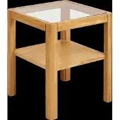 Ebuy24 Greta table d'angle chêne.