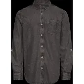 Scotch & Soda Chemise à Manches Longues Washed 1 Pocket Black
