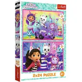 Trefl PUZZLE 2x24 Amusant avec Gabby 34433