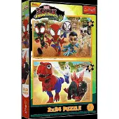 Trefl PUZZLE 2x24 Spidey et dinosaures 34432