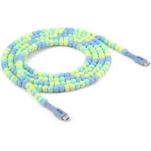 Club 3D CAC-3011 Club3D Lifestyle USB-C Perlen-Kabel PD60W,480Mbps 2m blau retail