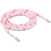 Club 3D CAC-3010 Club3D Lifestyle USB-C Perlen-Kabel PD60W,480Mbps 2m rosa retail