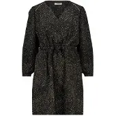 Deeluxe Lily 3/4 Sleeve Short Dress Noir M Femme