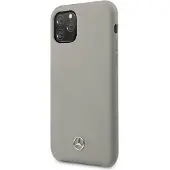 Mercedes-Benz Étui en silicone liquide pour iPhone 11 Pro (Apple iPhone 11 Pro), Coque pour téléphone portable, Gris