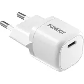 FoneKit Chargeur mural USB-C Mini 20W, blanc (20 W, 1 portion), Chargeur USB, Blanc