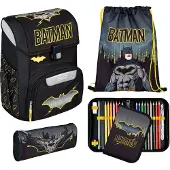 Scooli sac d'école EasyStart Schulranzen-Set 5 pièces Batman noir